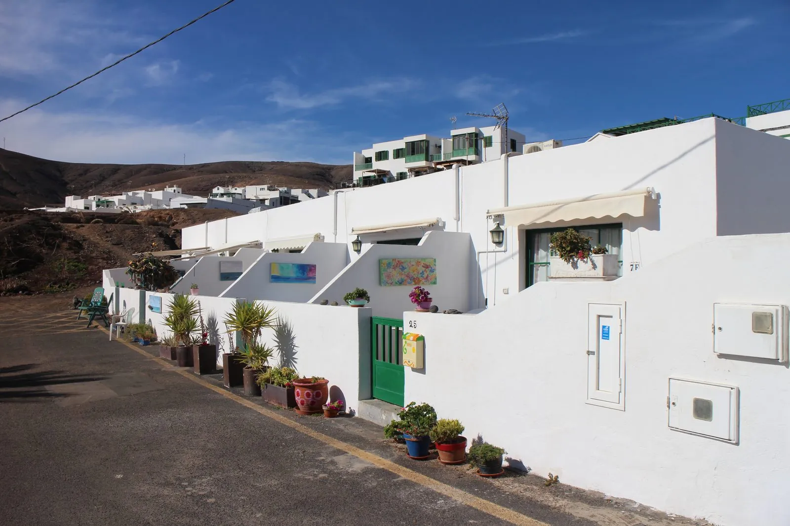 The quiet coastal hamlet of Playa Quemada on the south coast of Lanzarote