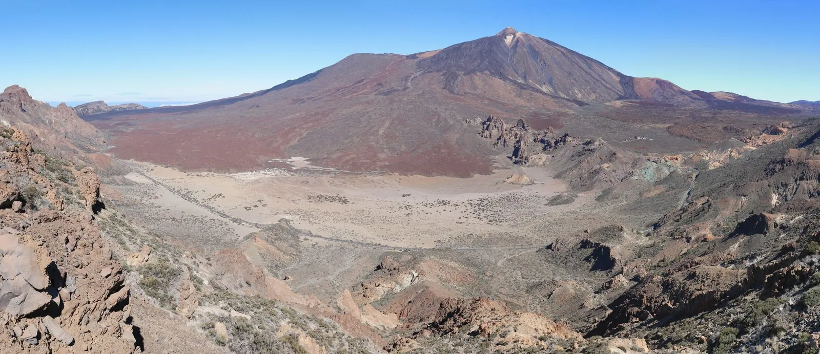Mount Teide rising above Las Cañadas in Teide National Park, Tenerife