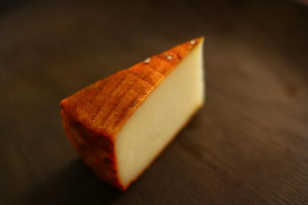 A wheel of Queso Majorero, the protected goat's cheese of Fuerteventura
