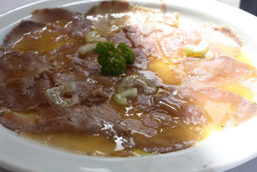 Carpaccio de Vieja y Atún
