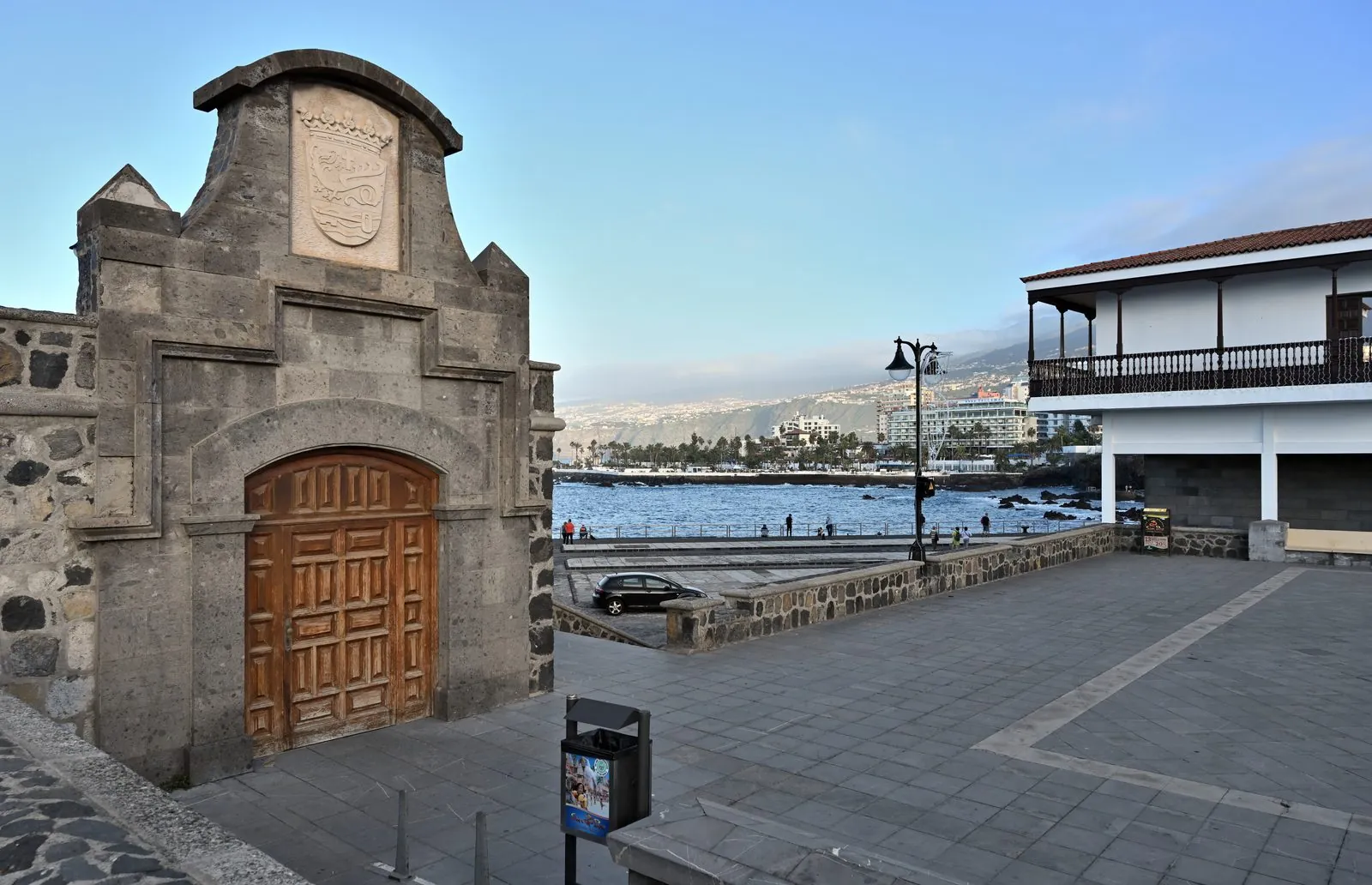 Plaza de Europa on the seafront of the old resort town of Puerto de la Cruz, Tenerife
