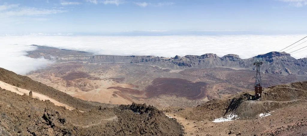 View from Teide Cable Car Station (3550m)