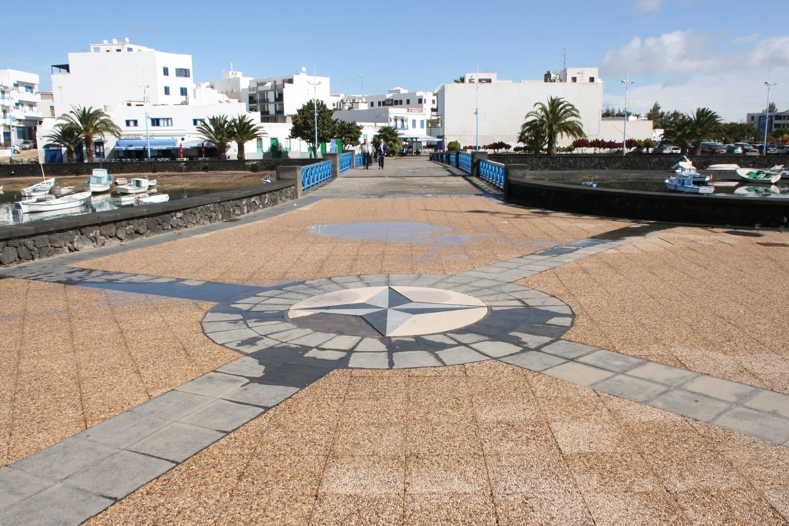 Whitewashed houses around the Charco de San Gines, Arrecife, Lanzarote