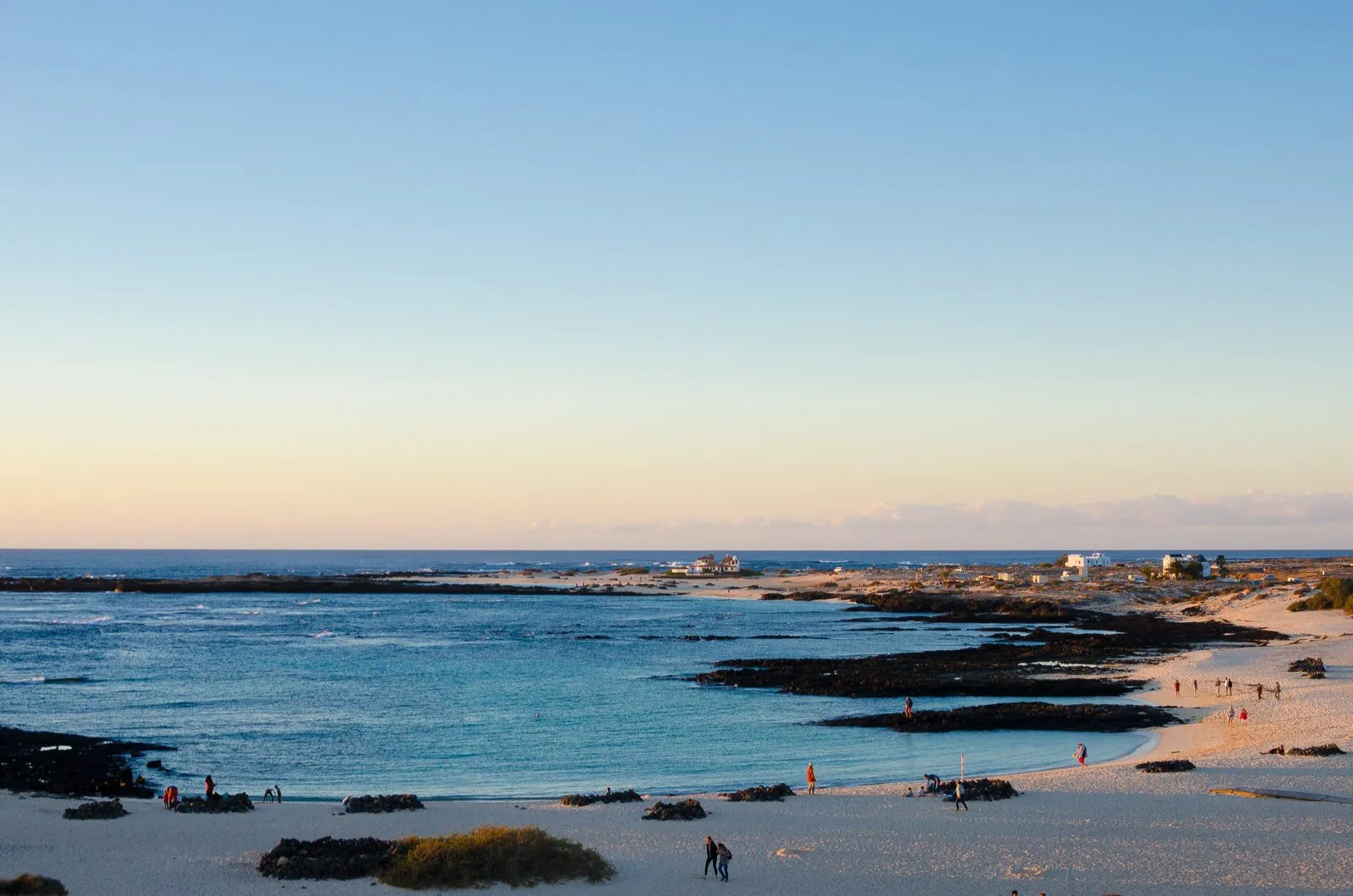 Sheltered lagoon beaches at El Cotillo, Fuerteventura