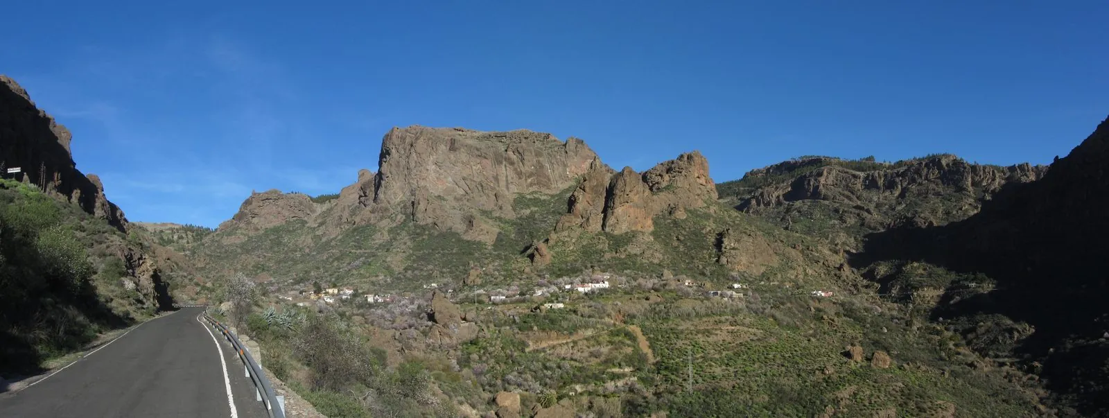 Almond blossom around Ayacata in the mountains of Gran Canaria