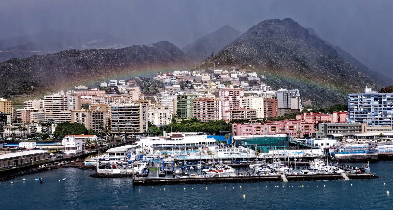 The waterfront and skyline of Santa Cruz de Tenerife
