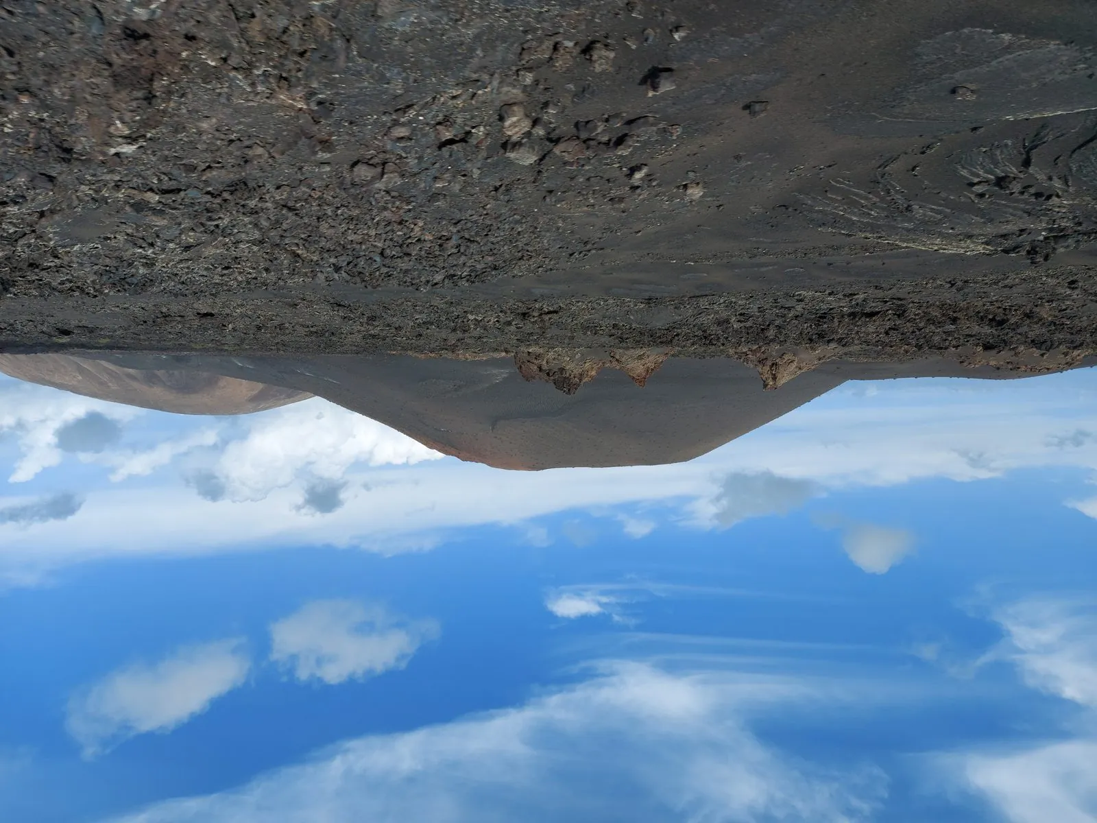 The red and black volcanic landscape of the Timanfaya National Park, Lanzarote
