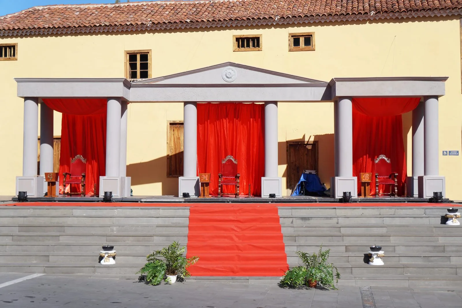 Three Kings (Cabalgata de Reyes) scene at Los Silos, Tenerife