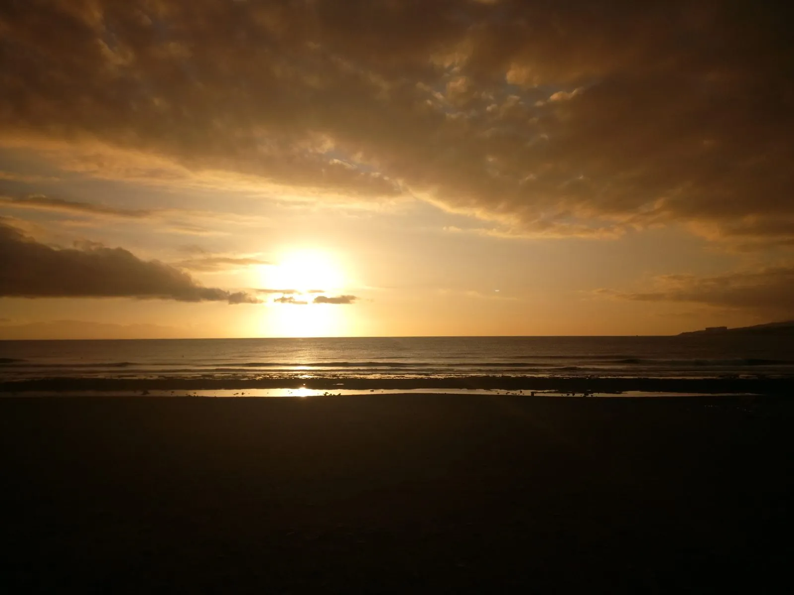 A sunset over the Atlantic Ocean seen from Tenerife
