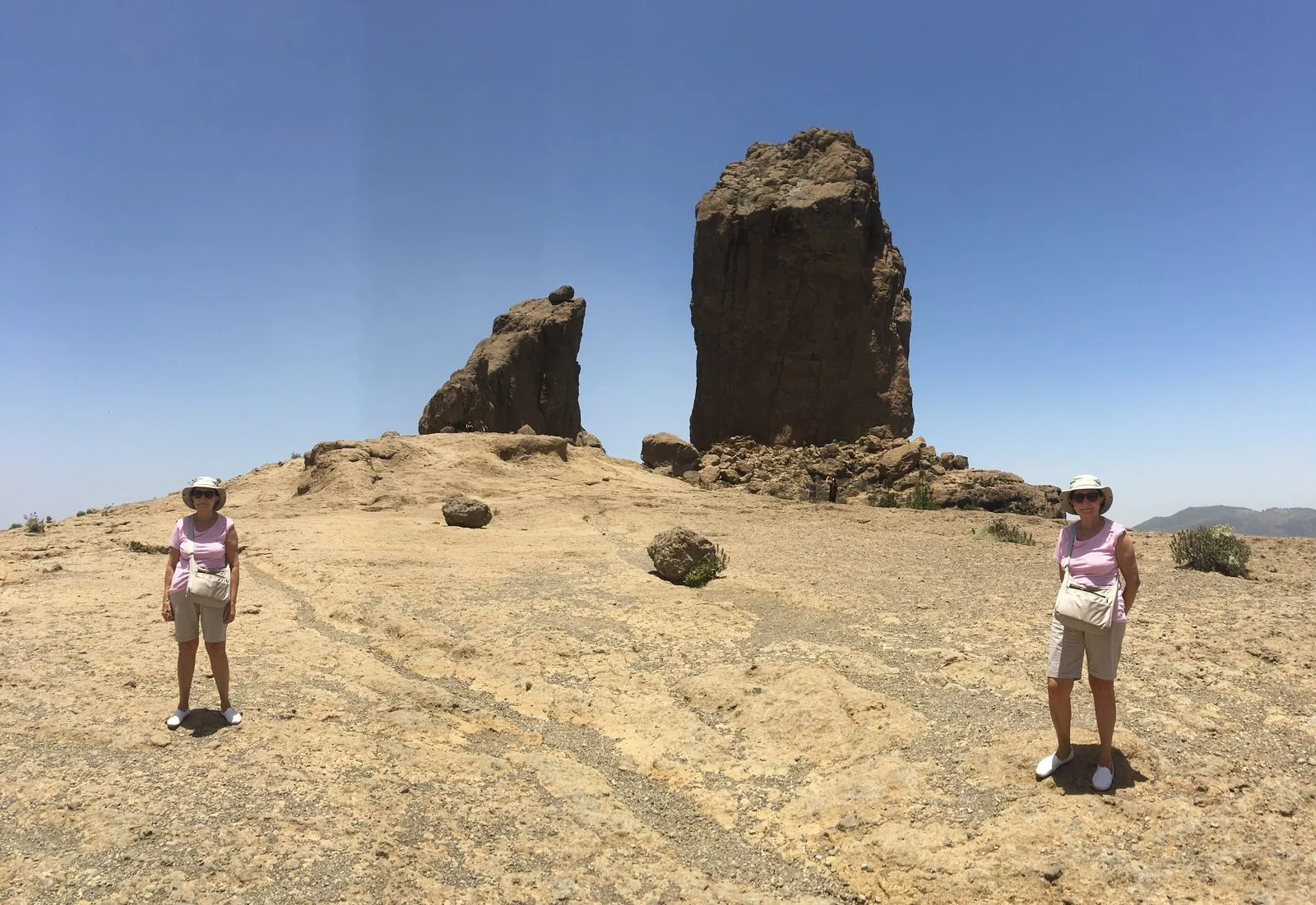 The Roque Nublo monolith in the central highlands of Gran Canaria