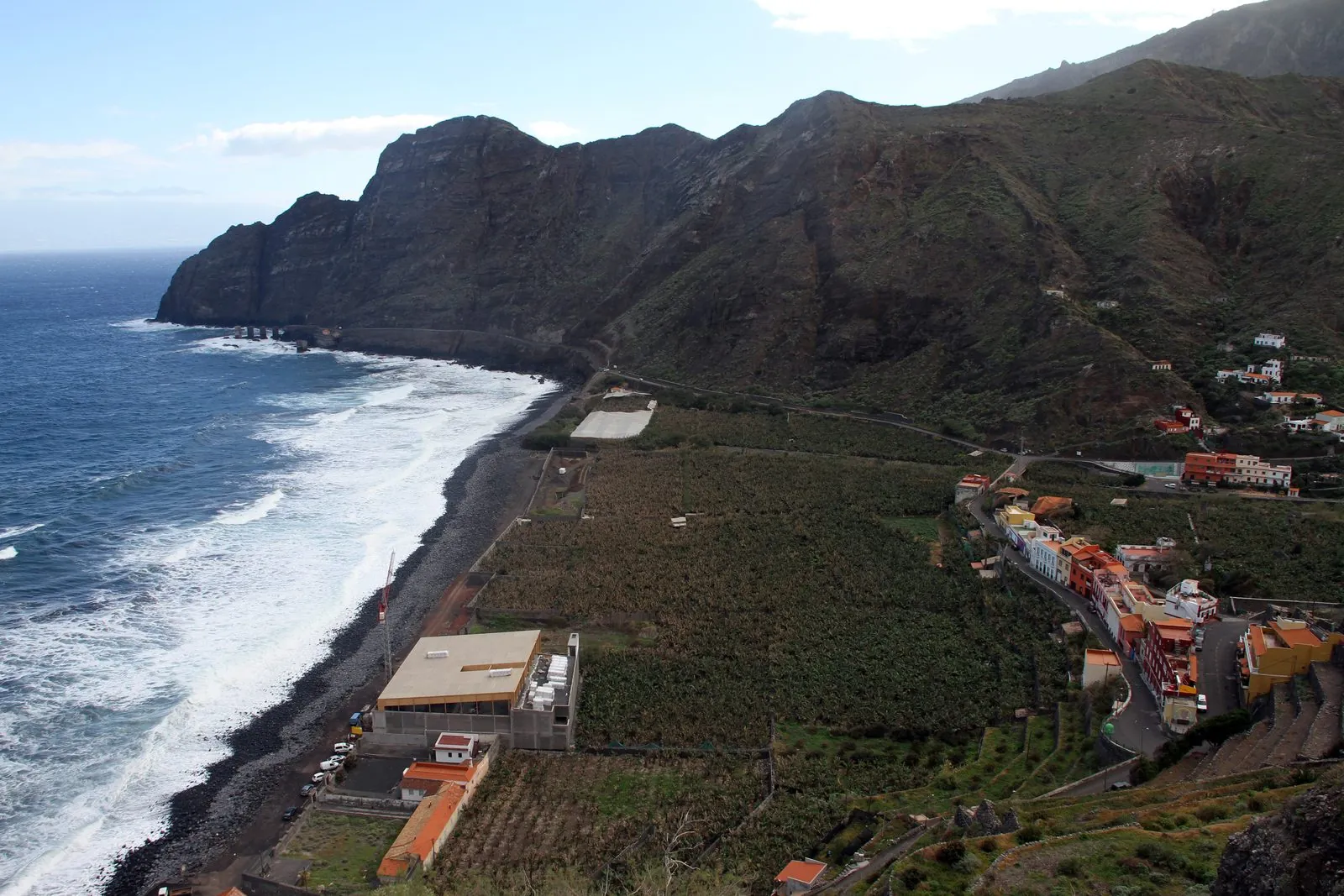 Rugged coastline below Agulo on the north of La Gomera