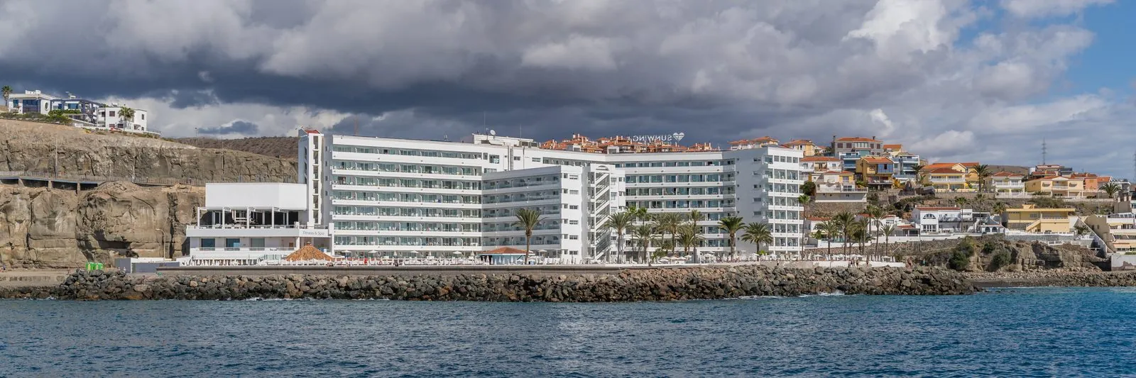 Panoramic view over the town and coastline of Arguineguín, Gran Canaria