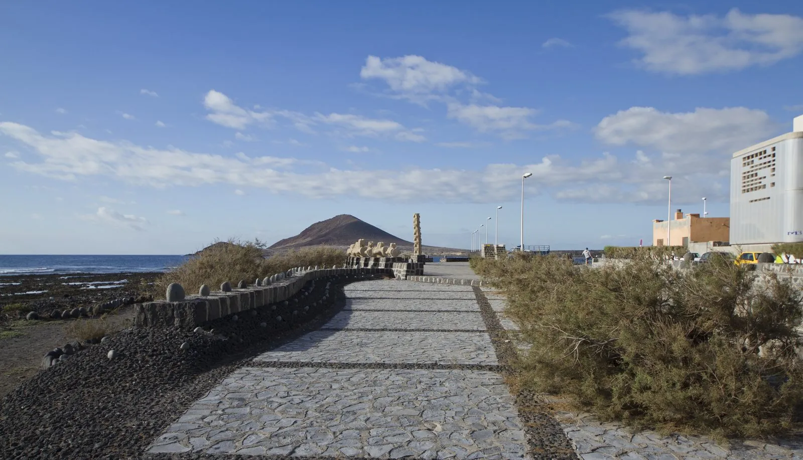 The town of Granadilla de Abona spread across the southern hills of Tenerife