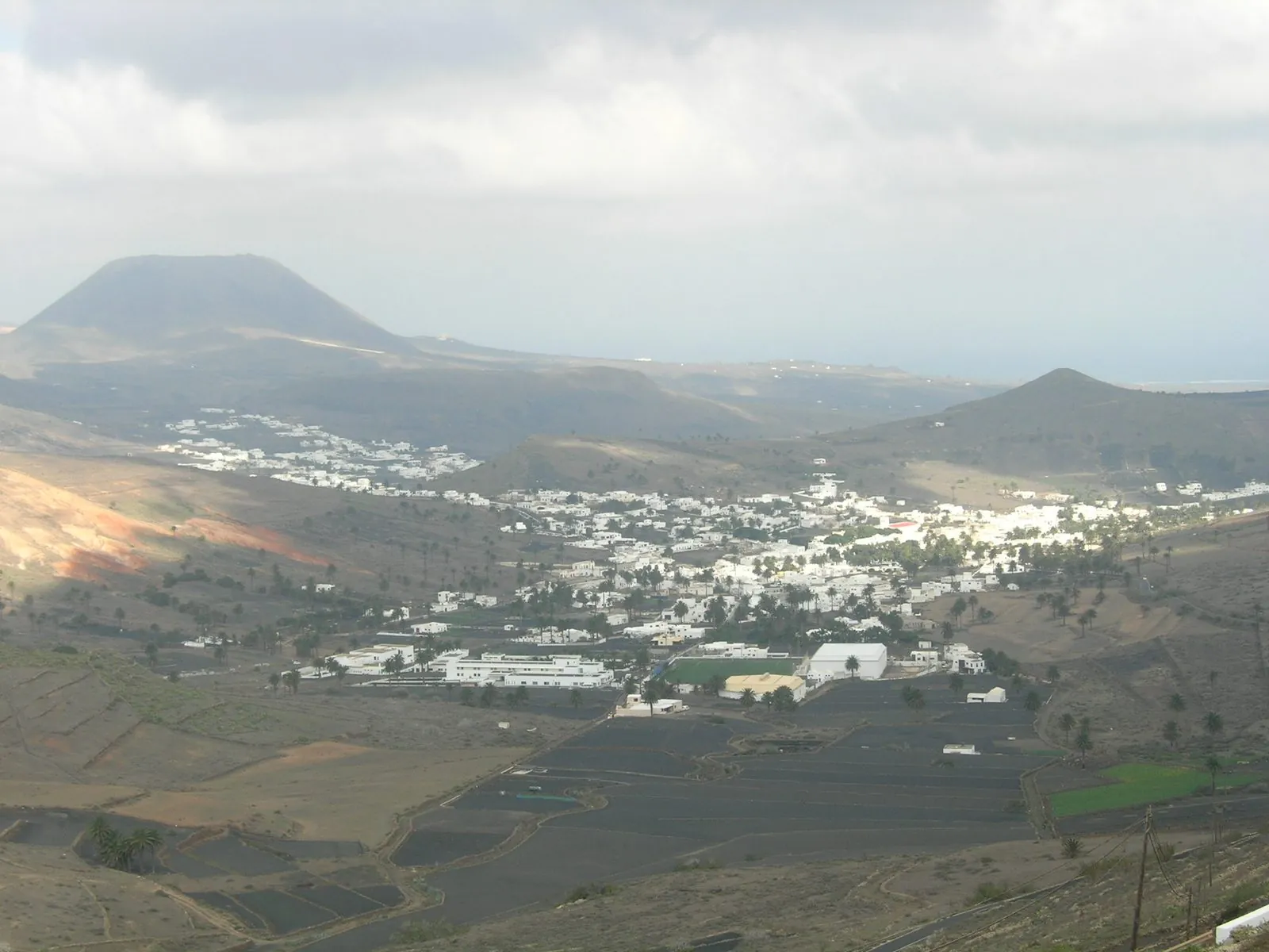 The palm-filled Valley of a Thousand Palms seen from the Mirador de Haria, Lanzarote