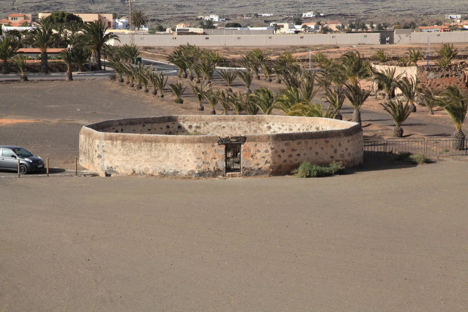 View across the plains of La Oliva from the Casa de los Coroneles, Fuerteventura