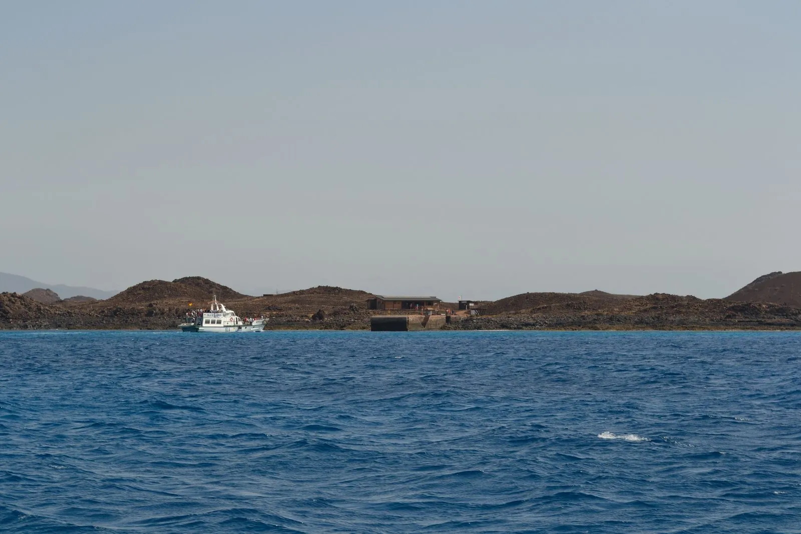The volcanic islet of Isla de Lobos off the north coast of Fuerteventura