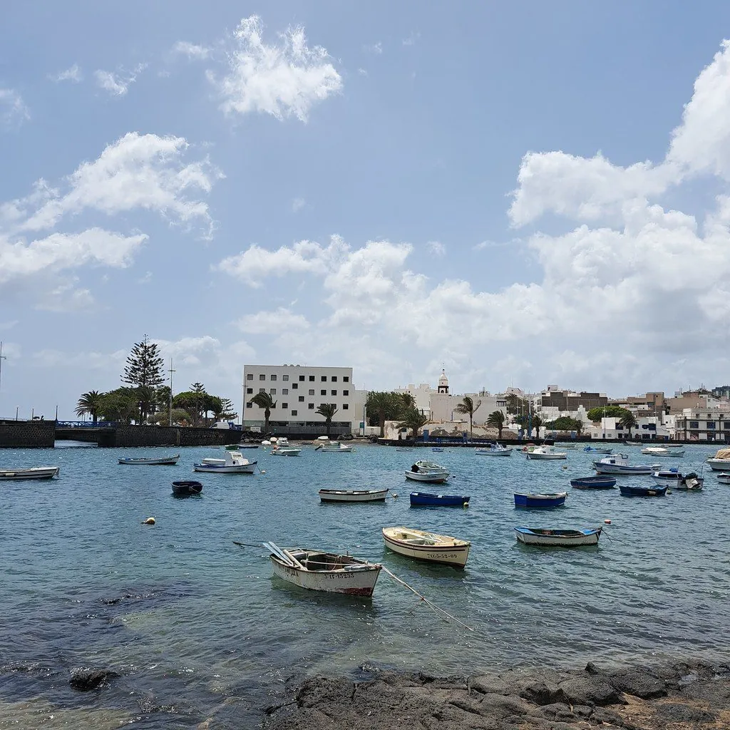 Boats of Charco de San Gines Arrecife Lanzarote Canaries Spain