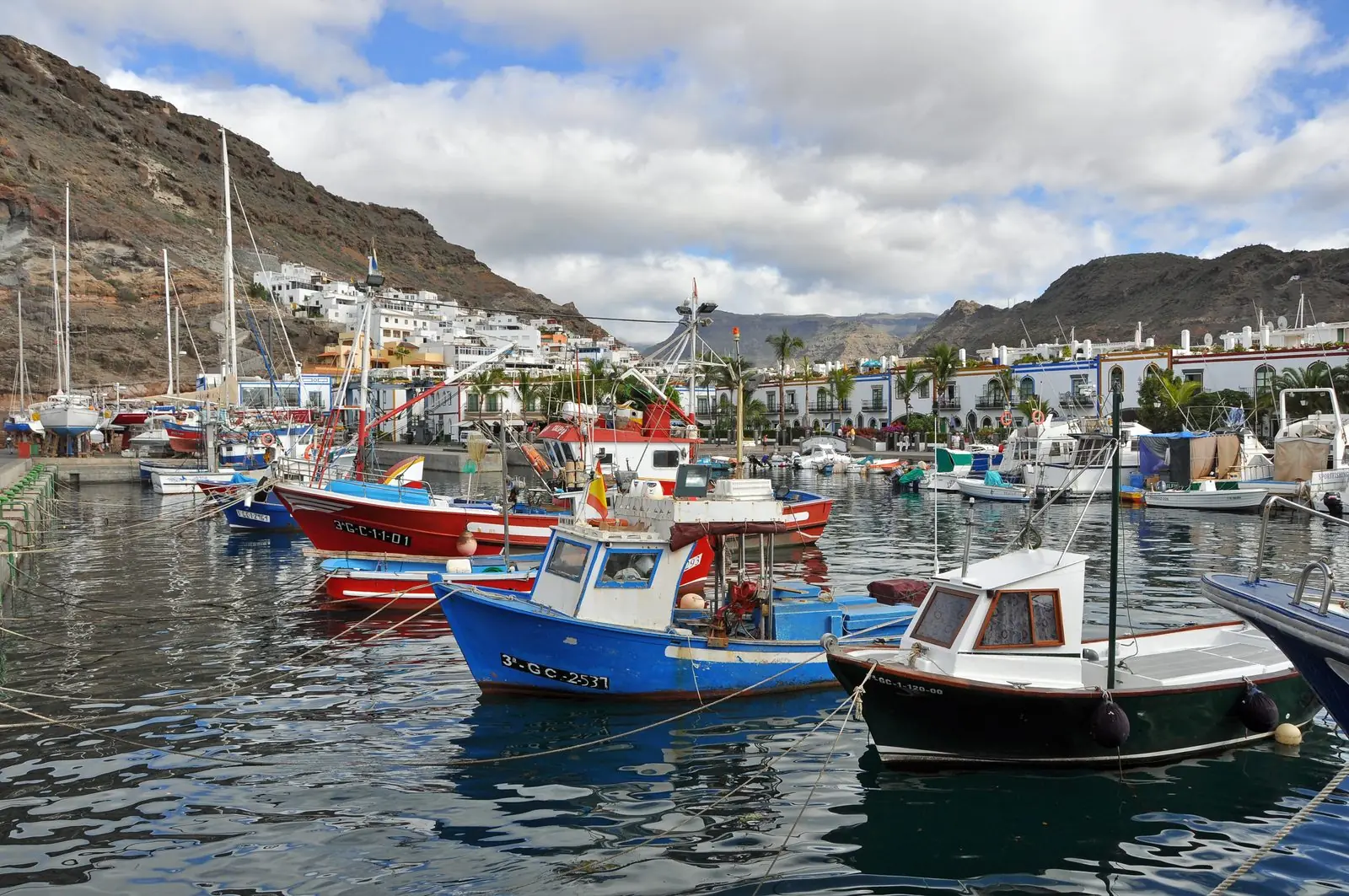 The harbour and marina at Puerto de Mogán, Gran Canaria