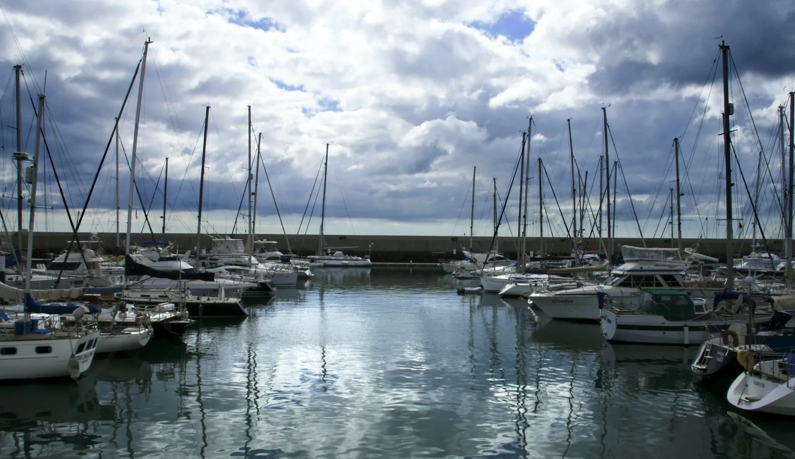 The marina at Puerto Calero, Lanzarote, departure point for submarine and boat trips