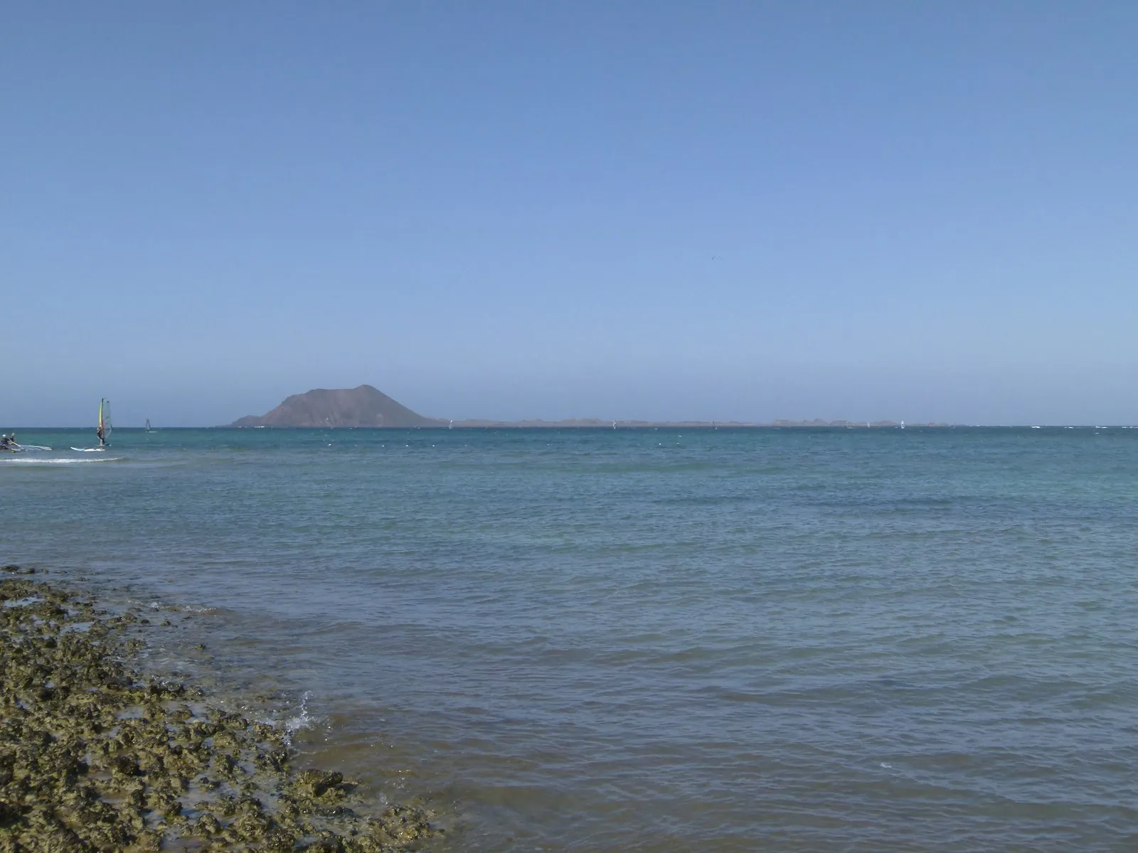 Isla de Lobos viewed from the beach at Corralejo, northern Fuerteventura