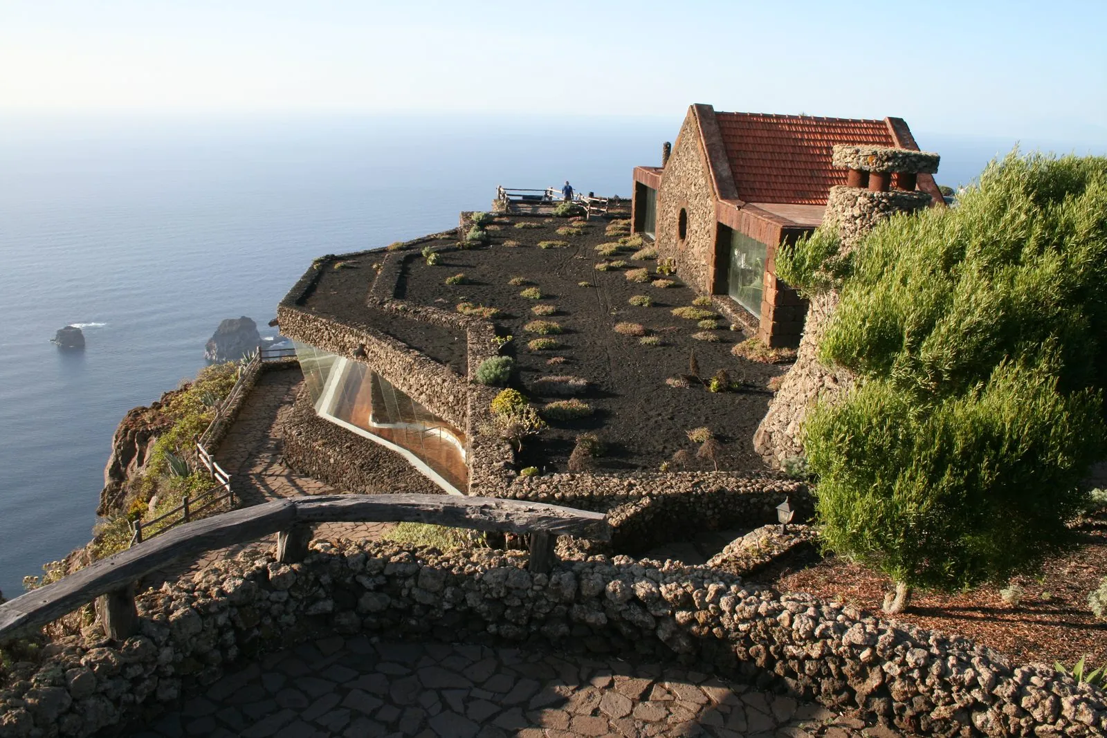 The Mirador de la Peña viewpoint designed by César Manrique on El Hierro