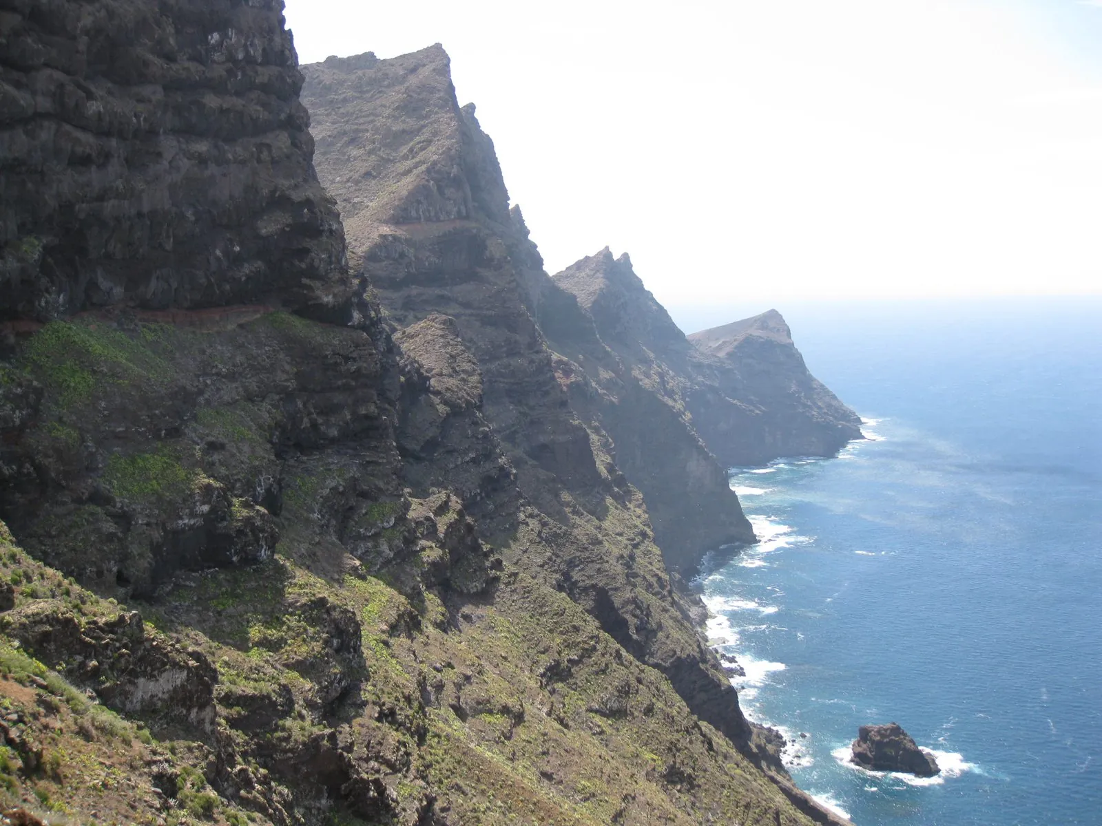 The rugged Los Banquillos coastline viewed from the Mirador del Balcon, Gran Canaria