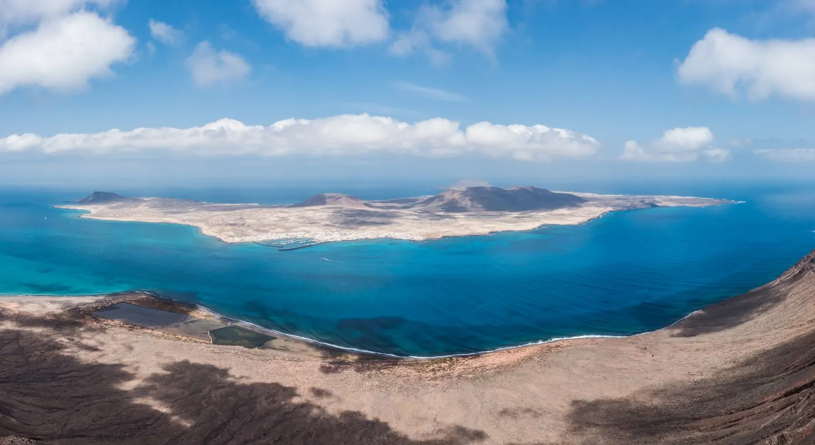 View over the island of La Graciosa from the Mirador del Rio, Lanzarote