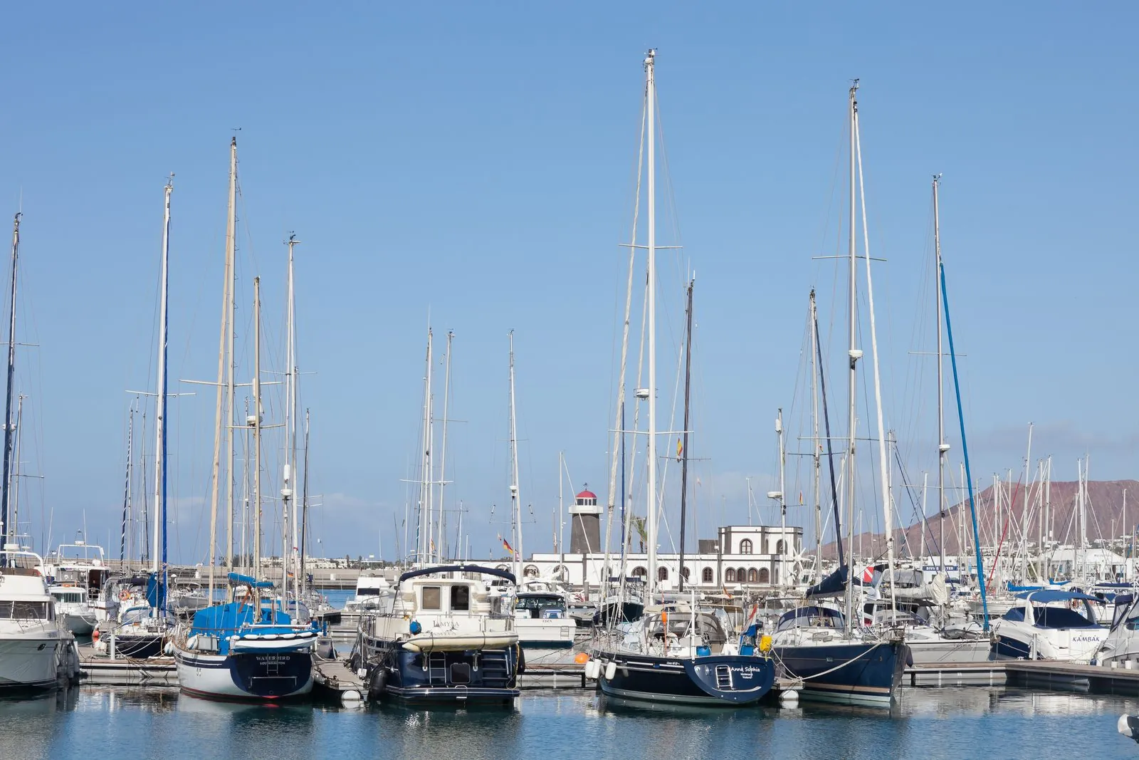 Marina Rubicón at Playa Blanca, departure point for dives to the Museo Atlántico, Lanzarote