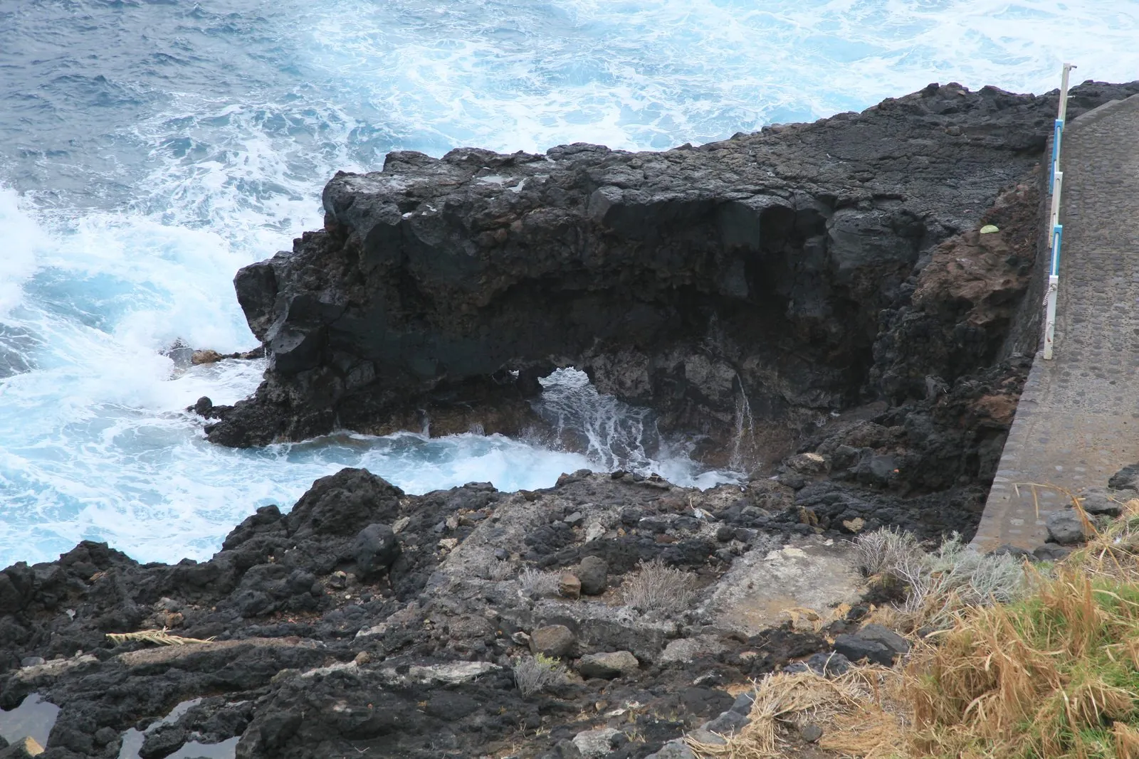 The Charco Azul sea pools near San Andres y Sauces, La Palma
