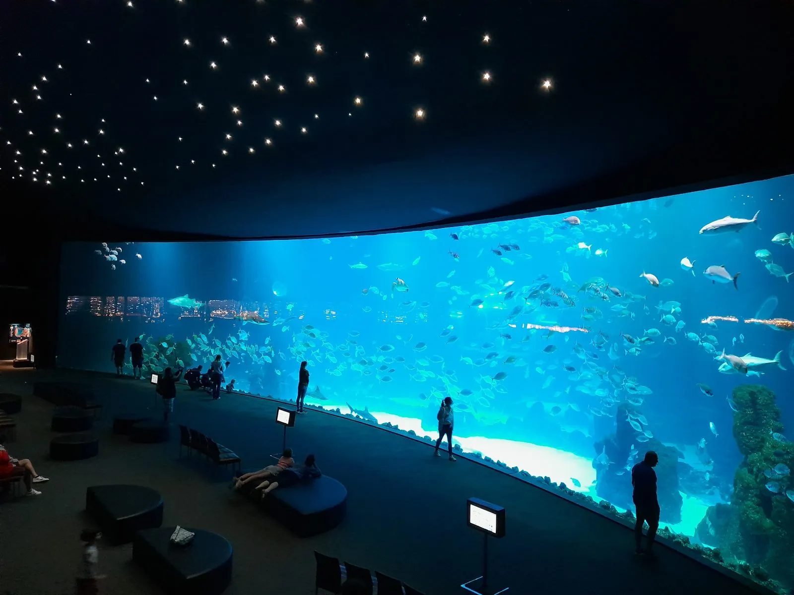 Exterior of the Poema del Mar aquarium beside the port of Las Palmas, Gran Canaria