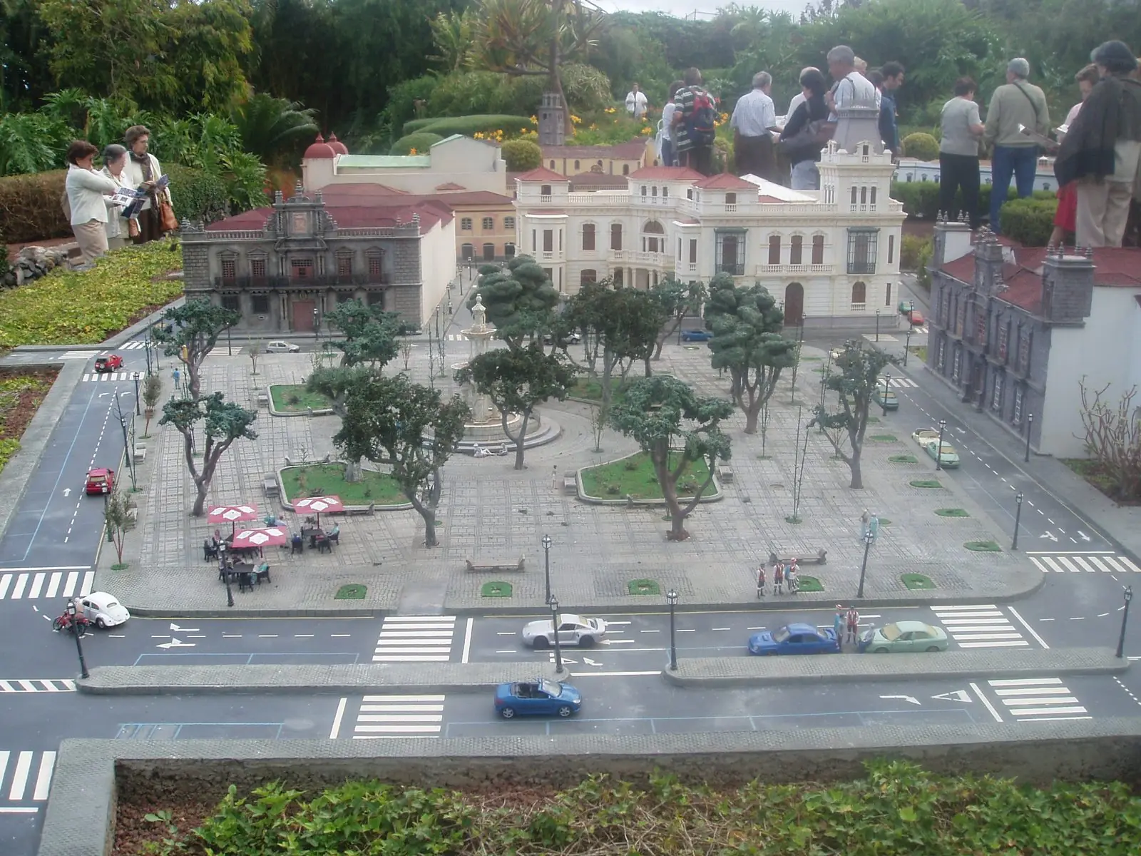 A miniature model of La Laguna's Plaza del Adelantado at Pueblo Chico, Tenerife