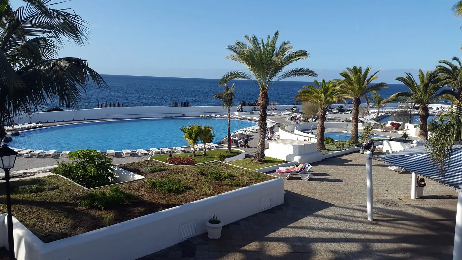 Pool and sun terraces of the Lago Martianez lido, Puerto de la Cruz, Tenerife